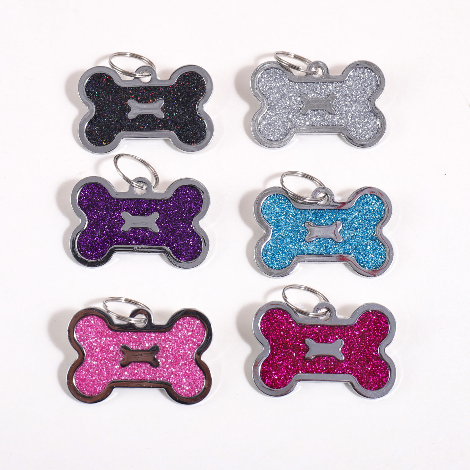 Glitter Custom Text Dog Tags C - مراجعة Pet Portrait Custom وسعره