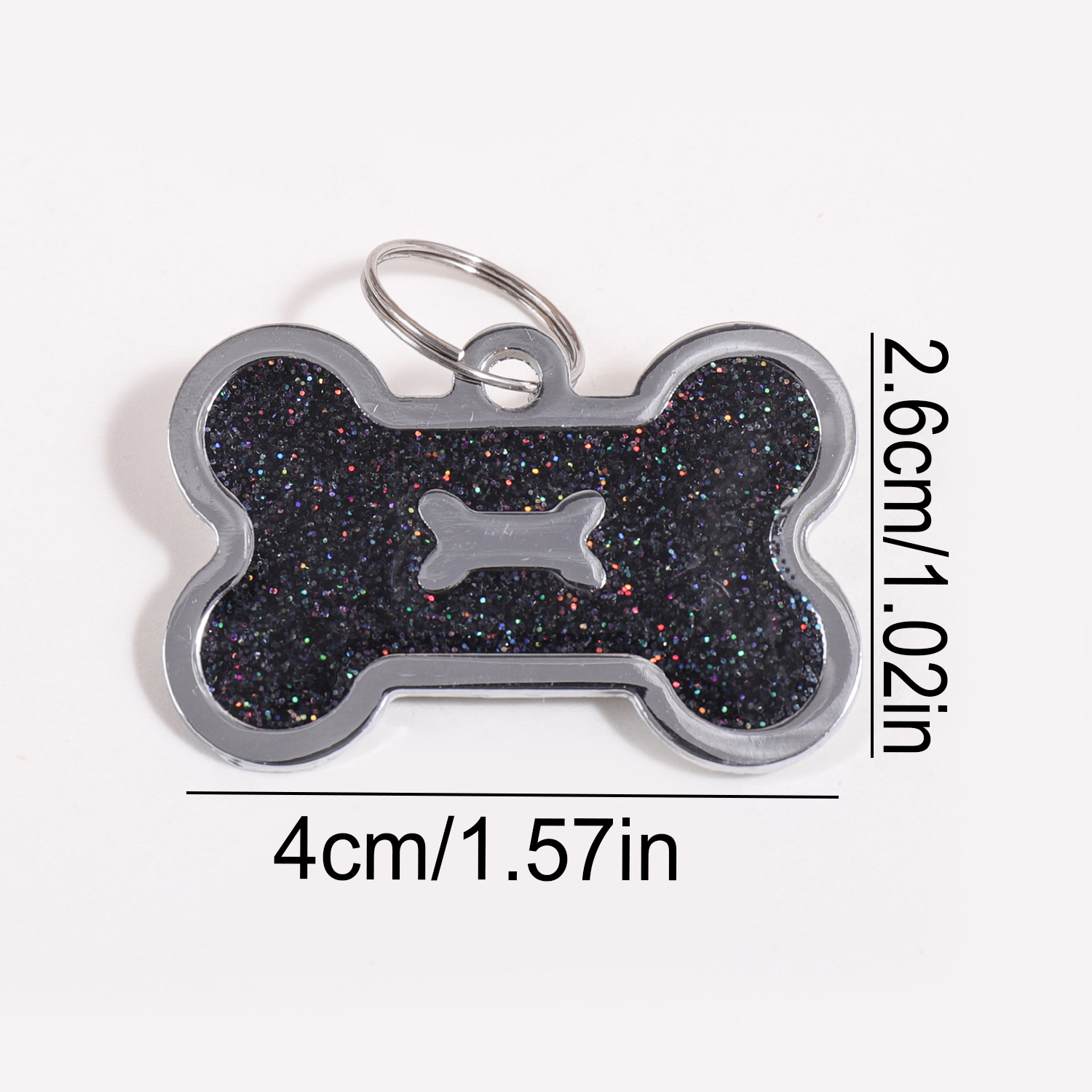 Glitter Custom Text Dog Tags C - مراجعة Pet Portrait Custom وسعره