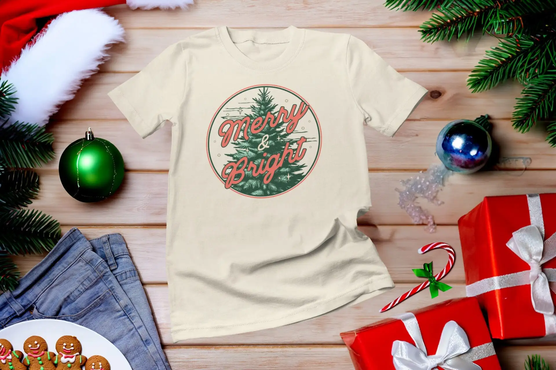 Merry and BrighT T Shirt Trees - مراجعة Family Tree Print وسعره