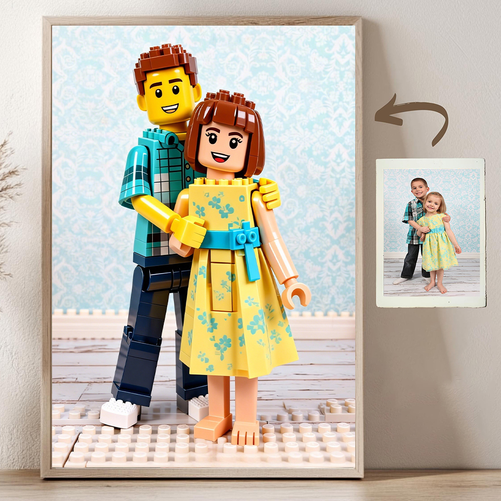 Custom Cartoon Building Block  - مراجعة Pet Portrait Custom وسعره