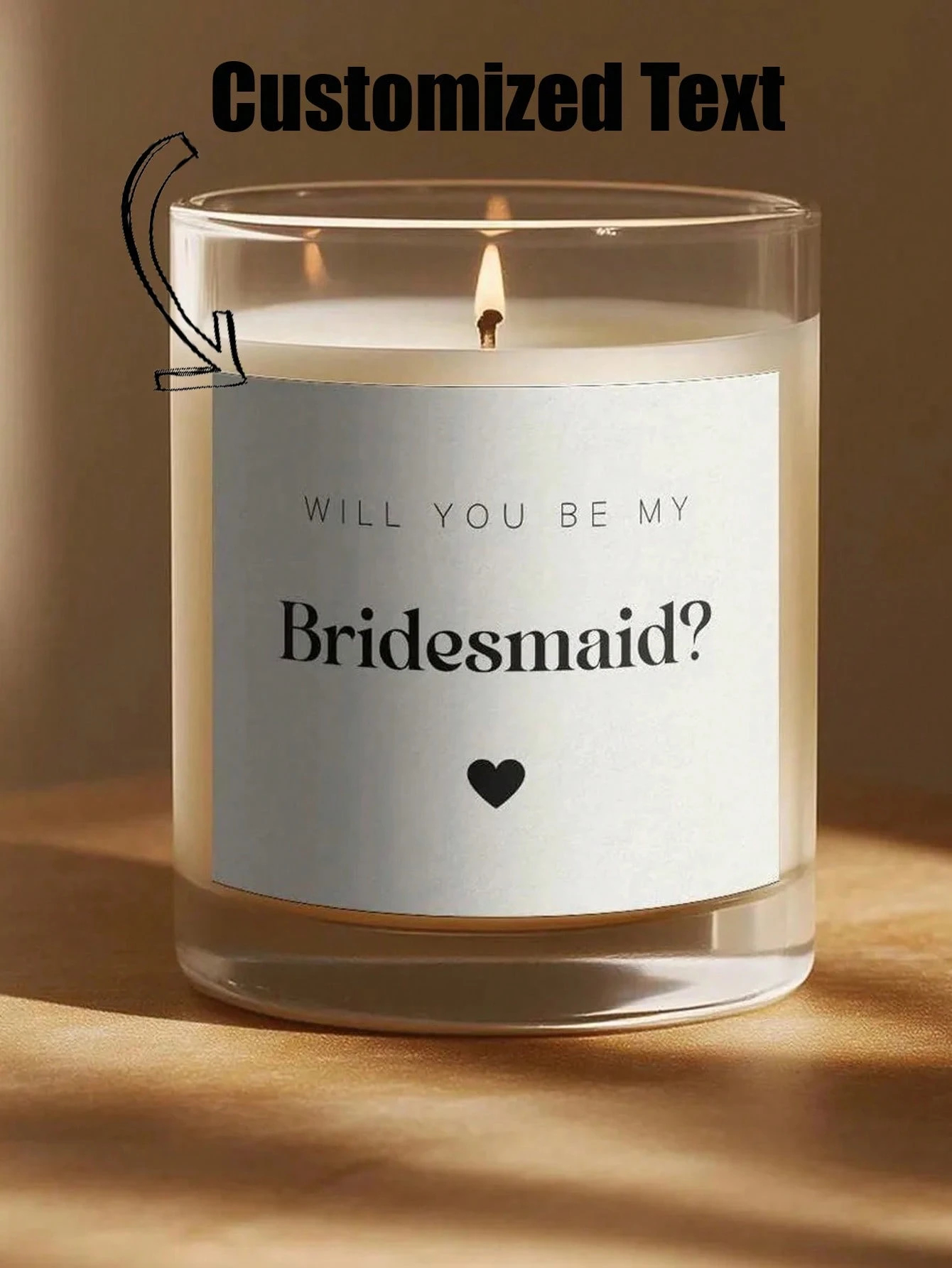 Custom Candle Label Will You B - مراجعة Personalised Candle Label وسعره