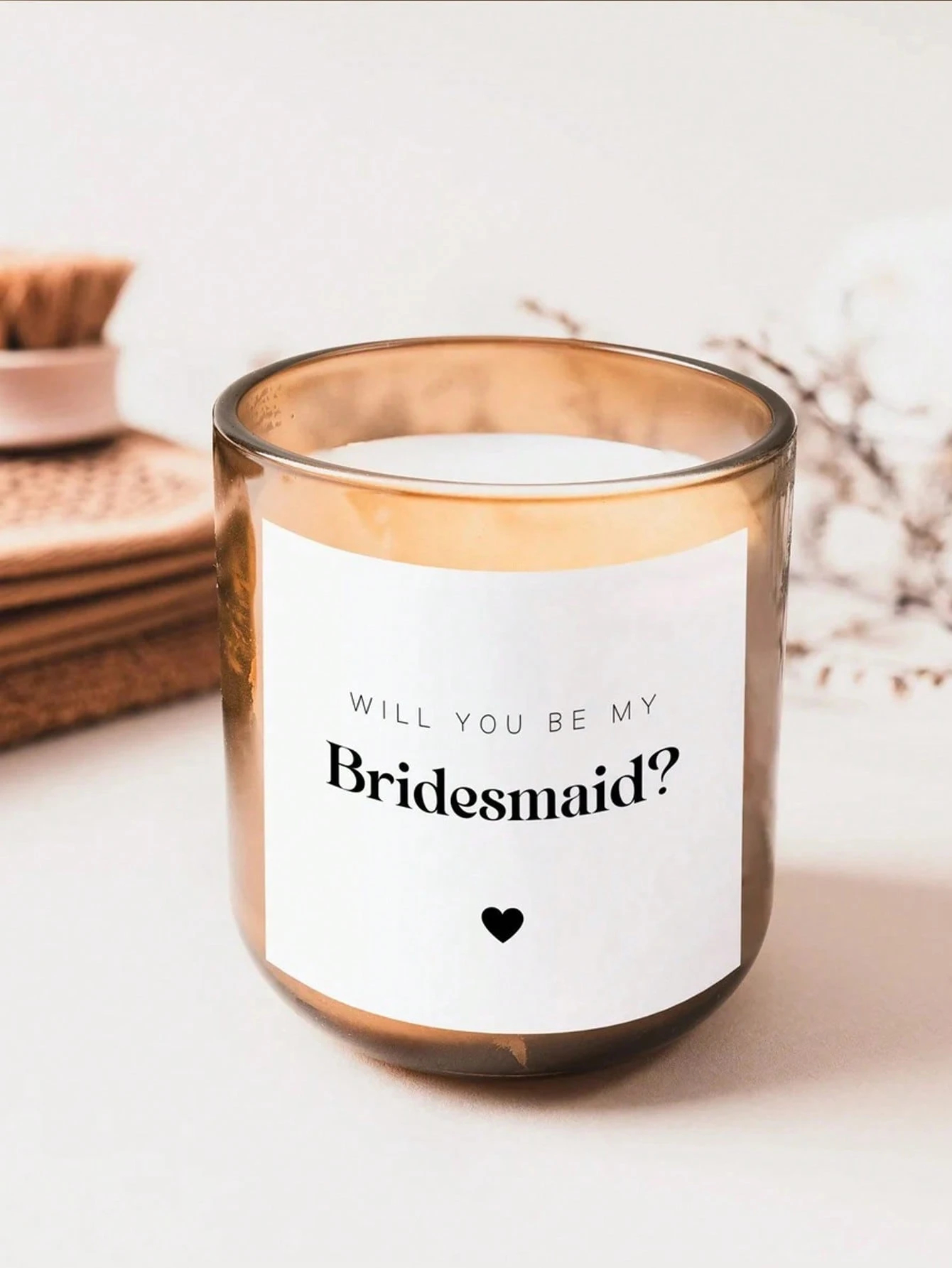 Custom Candle Label Will You B - مراجعة Personalised Candle Label وسعره
