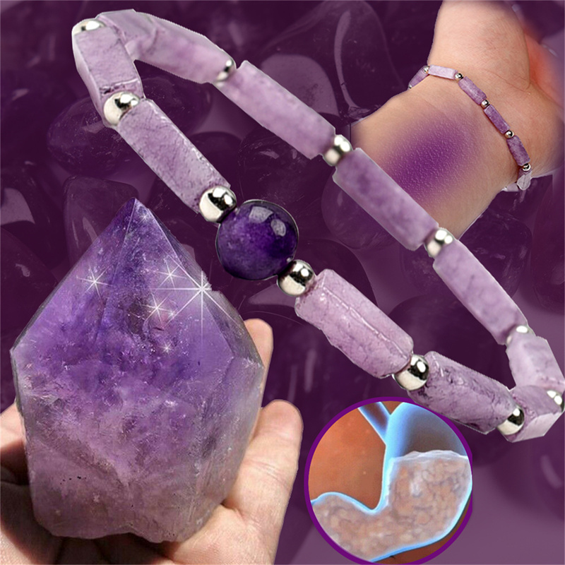 1Pcs Amethyst Body-purify Slim - مراجعة Coordinates Bracelet وسعره