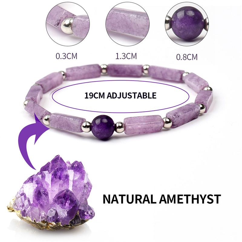 1Pcs Amethyst Body-purify Slim - مراجعة Coordinates Bracelet وسعره