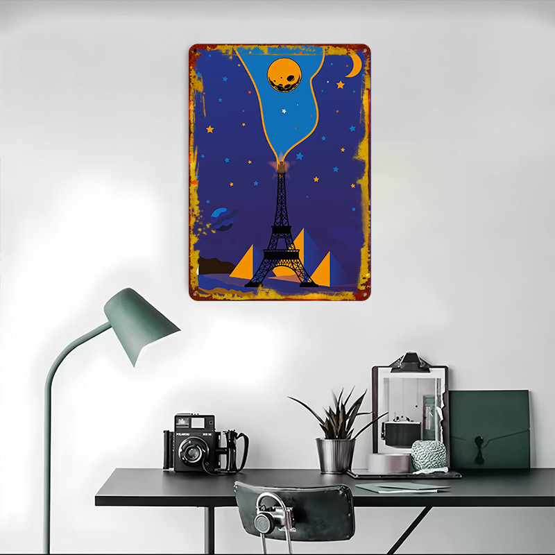 Eiffel Tower Night Sky Poster  - مراجعة Custom Night Sky وسعره
