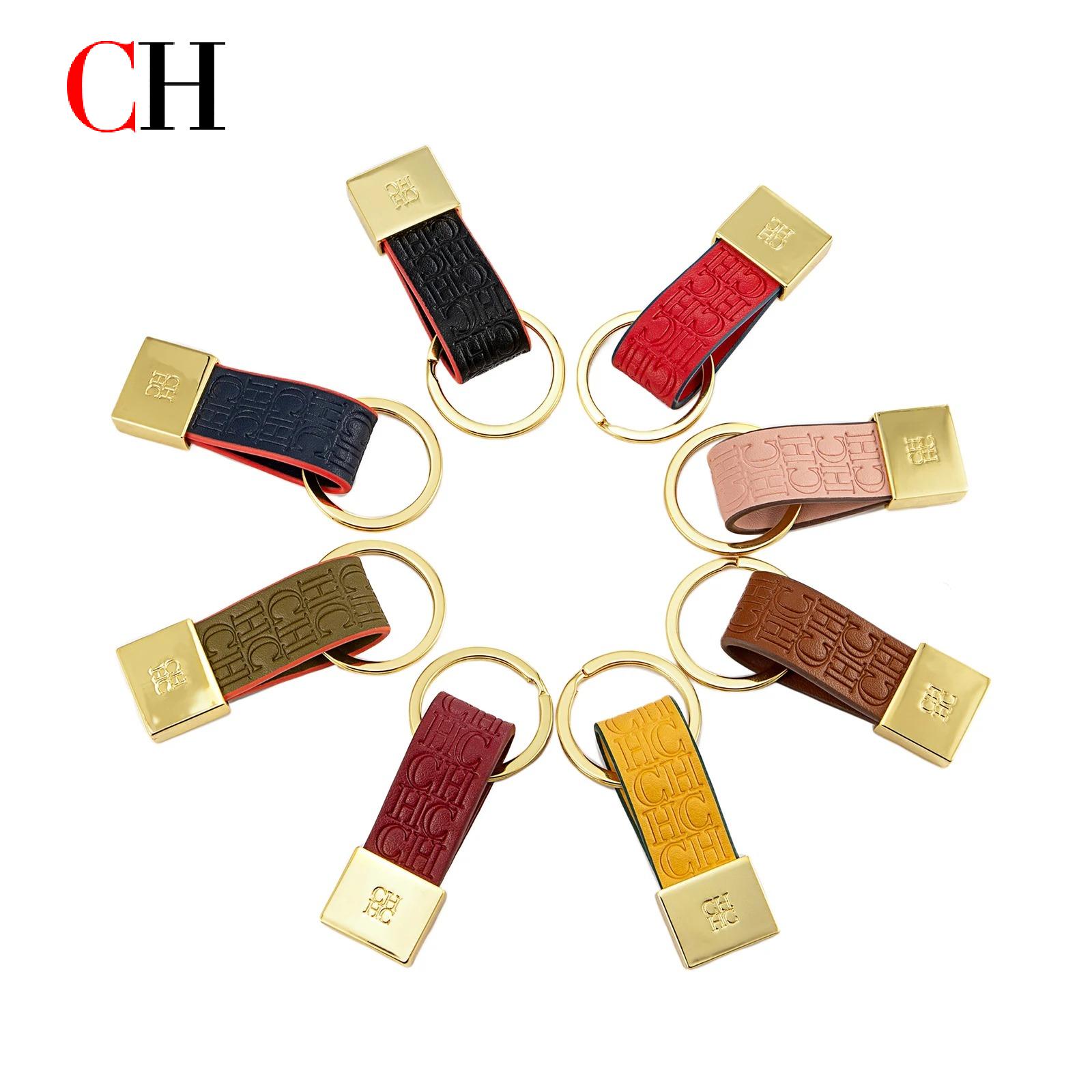 CH Embossed Monogram Leather K - مراجعة Monogram Keychain Leather وسعره