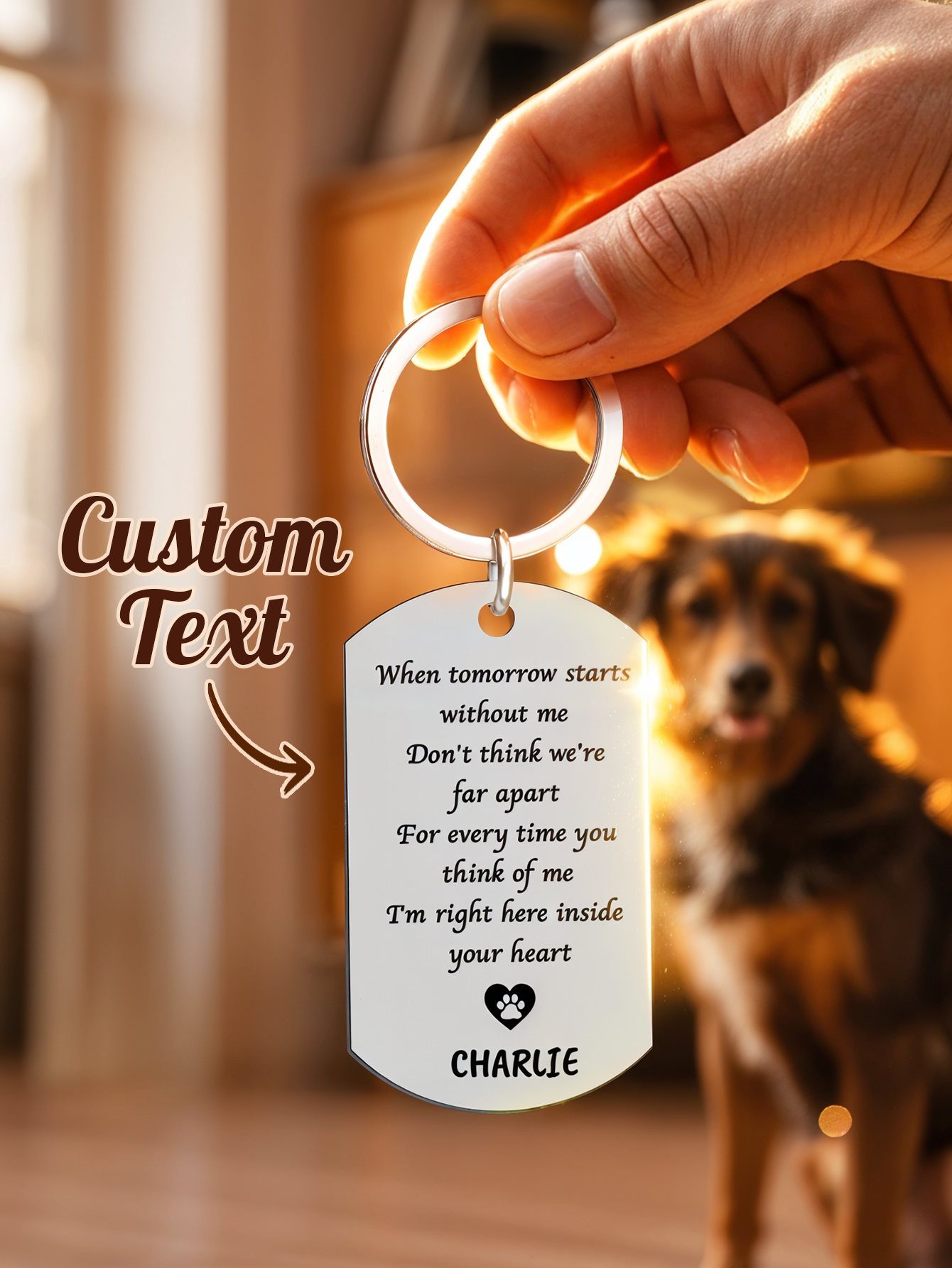 Personalized Pet Photo Keychai - مراجعة Pet Portrait Custom وسعره