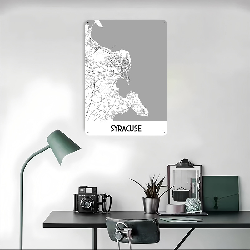 Syracuse City Map Metal Poster - مراجعة Custom Map Poster وسعره