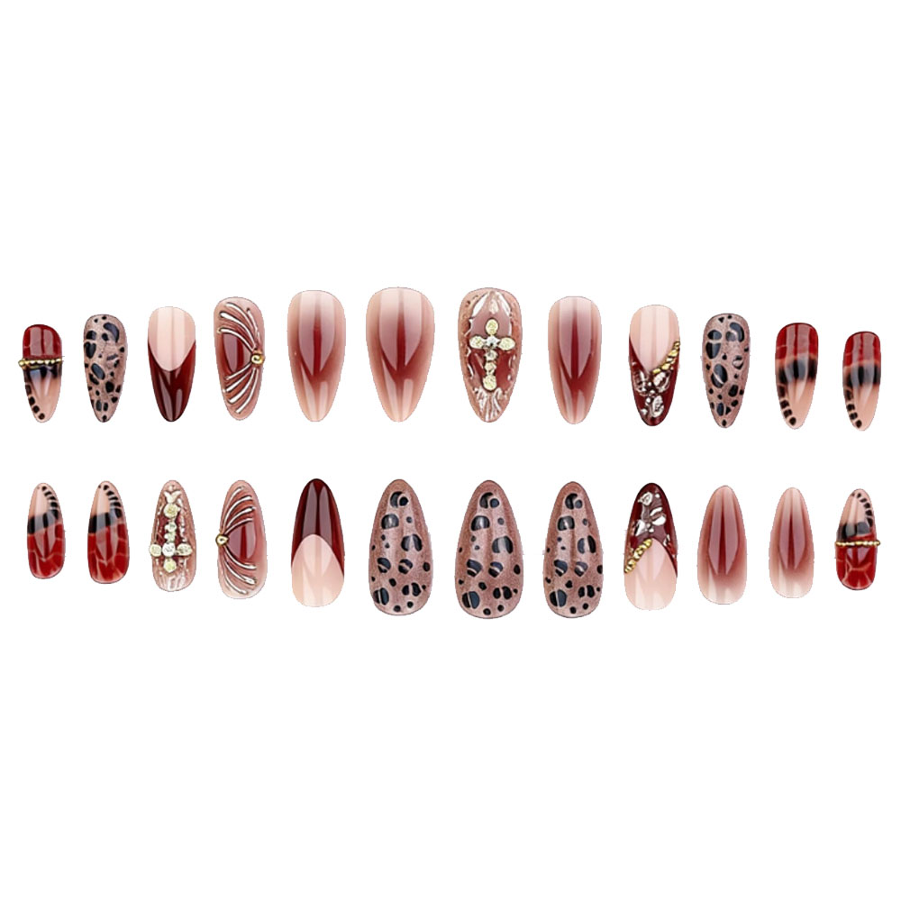Medium fake nails for women gr - مراجعة Pressed Flower Art وسعره