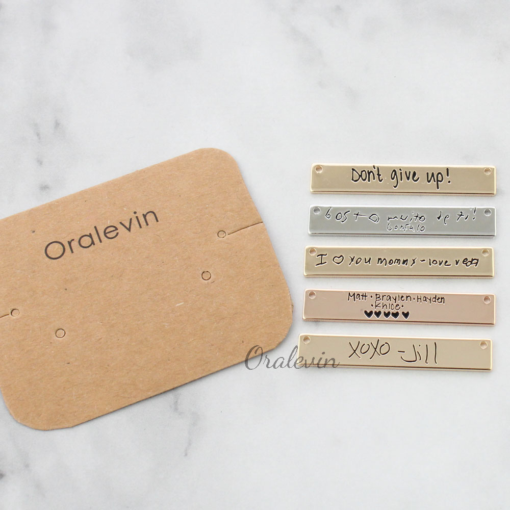 Personalized Custom Actual Han - مراجعة Handwriting Necklace Bar وسعره