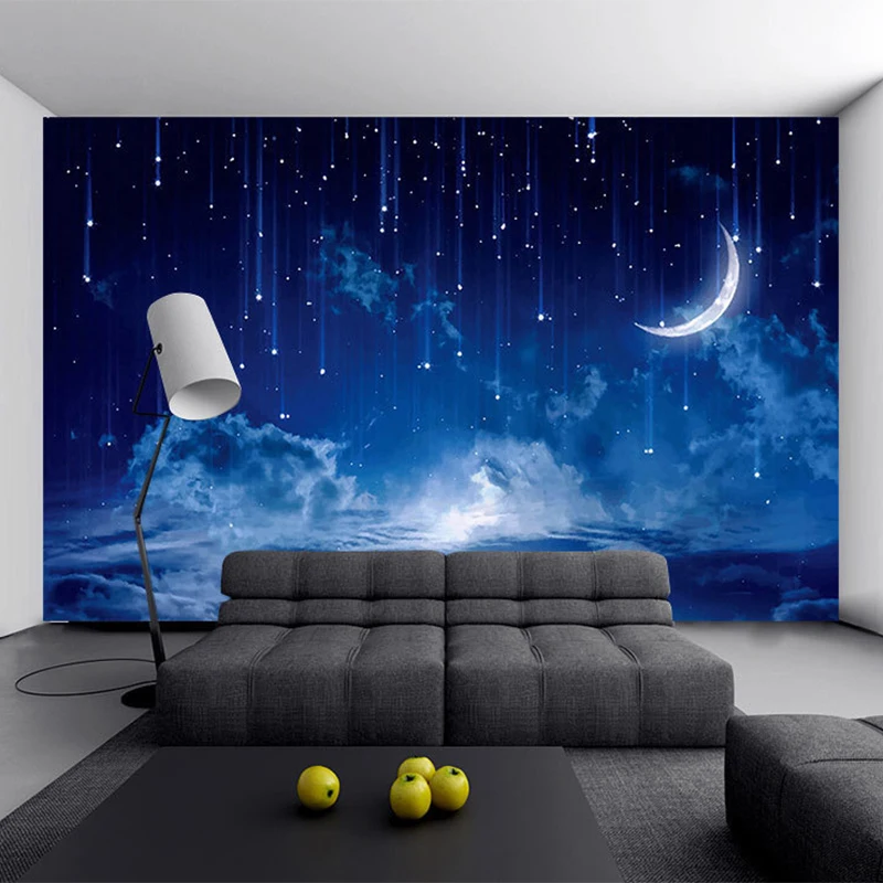 Mural Wallpaper Custom Blue Ni - مراجعة Custom Night Sky وسعره