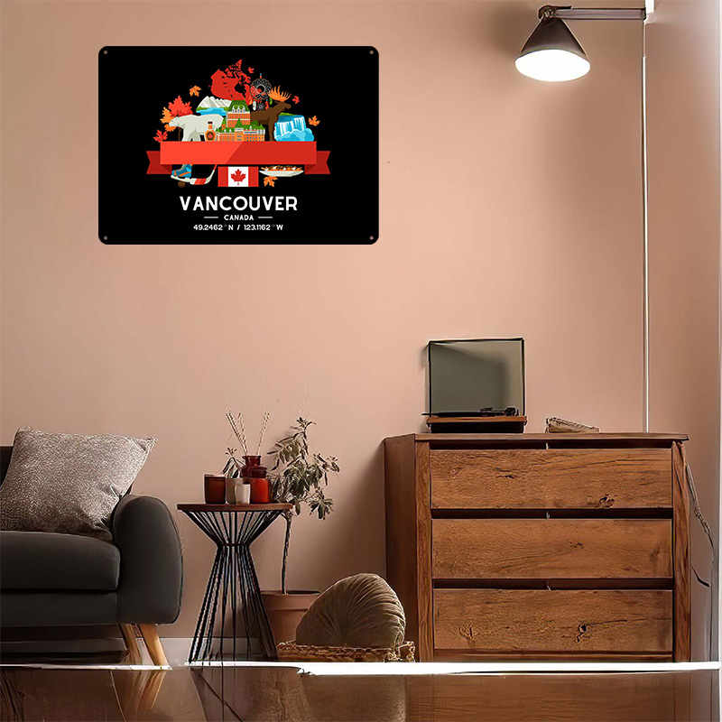 Vancouver City Map Printed Pos - مراجعة Custom Map Poster وسعره