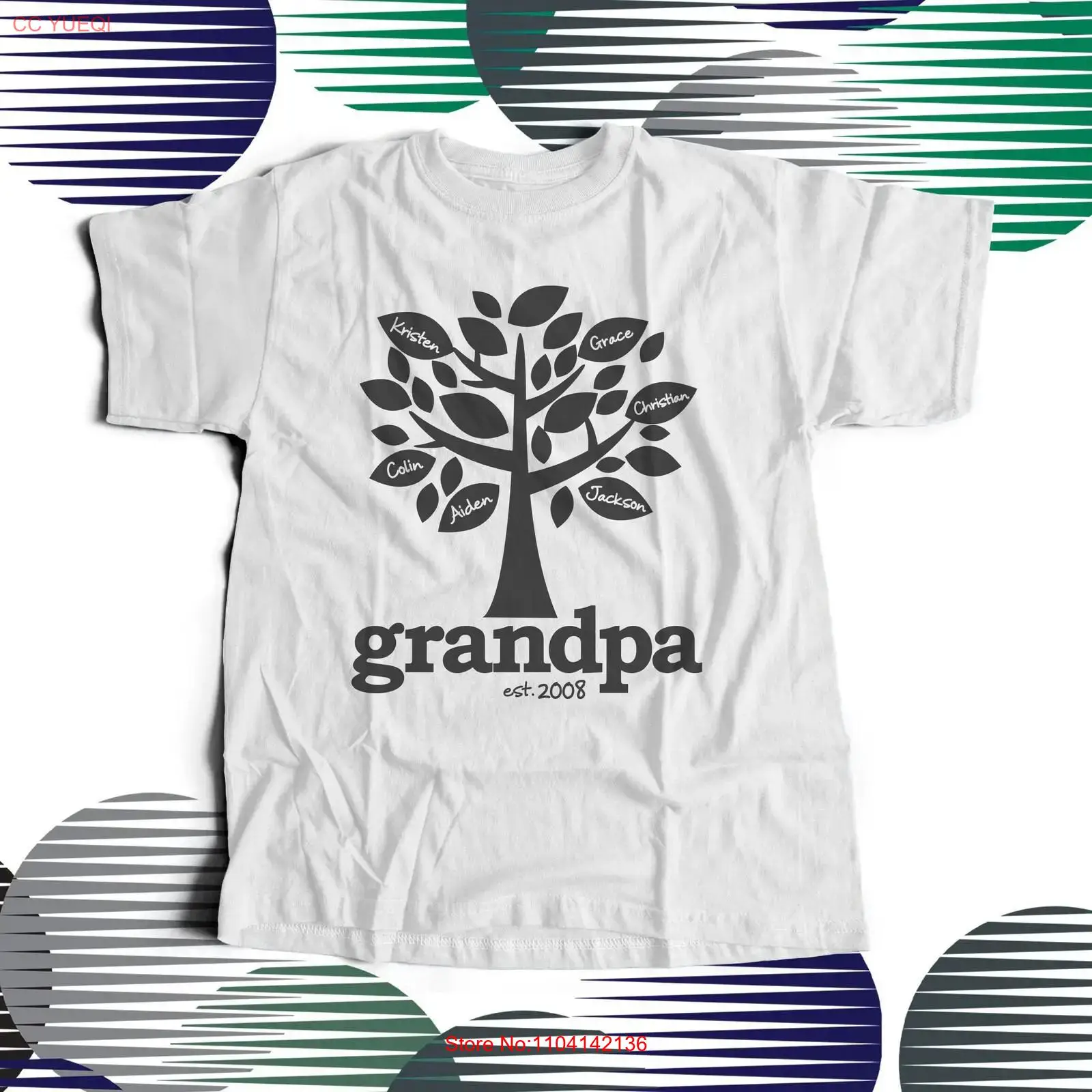 Grandpa shirt family tree esta - مراجعة Family Tree Print وسعره