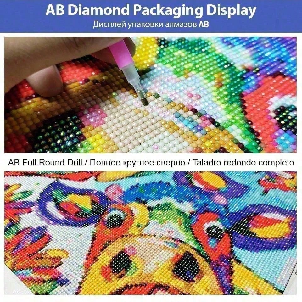 1 piece - 5D-DIY - Flocking cl - مراجعة Photo Mosaic Print وسعره