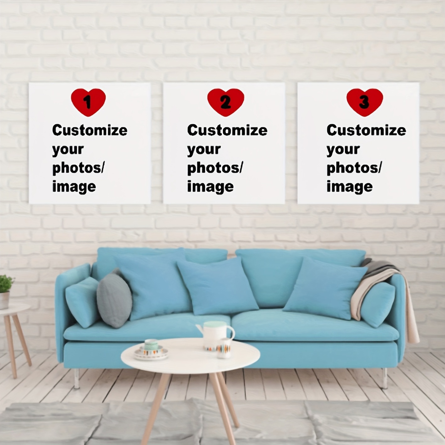 3pcs/set Custom Square Canvas  - مراجعة Pet Portrait Custom وسعره