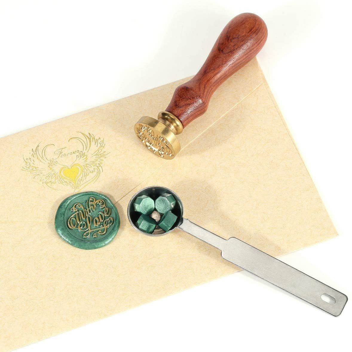 AT84-Sealing Wax Beads, 200 Pi - مراجعة Wax Seal Letter Kit وسعره