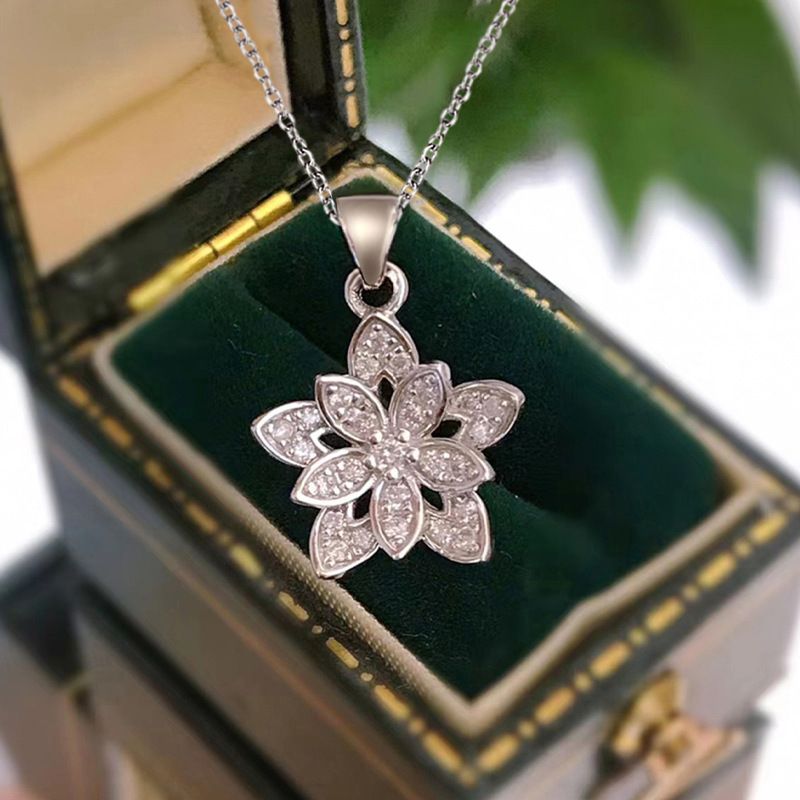 925 Sterling Silver Flower Nec - مراجعة Birth Flower Necklace وسعره