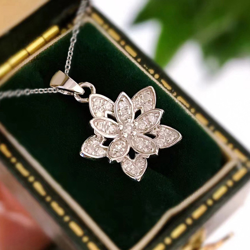925 Sterling Silver Flower Nec - مراجعة Birth Flower Necklace وسعره
