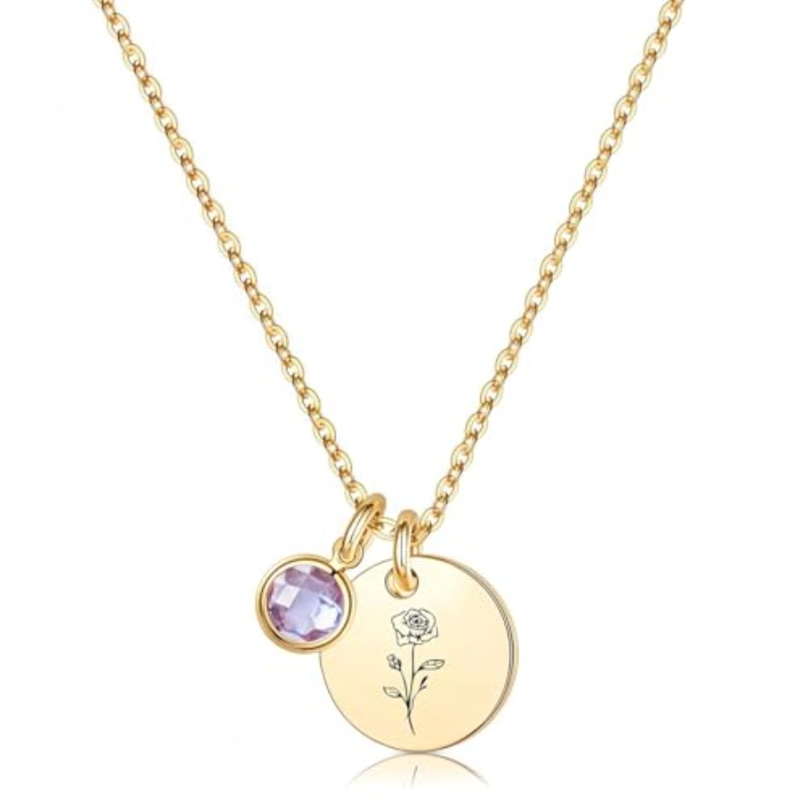 Birth Flower Necklaces for Wom - مراجعة Birth Flower Necklace وسعره