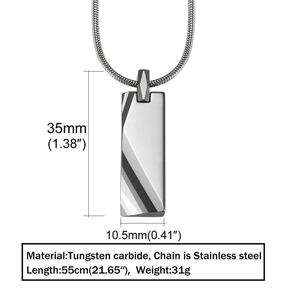 Tungsten Carbide Pendants Men  - مراجعة Name Necklace Custom وسعره