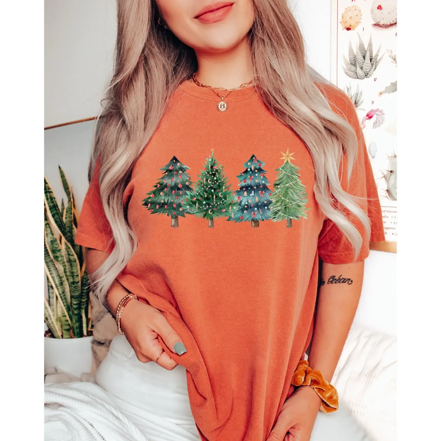 Christmas Trees T Shirt Xmas C - مراجعة Family Tree Print وسعره
