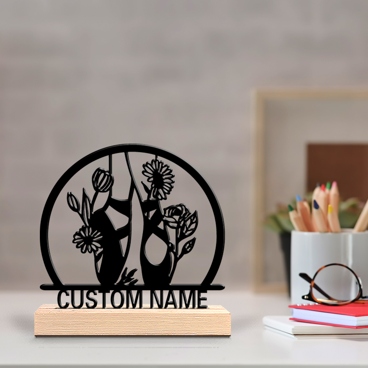 1pc beautiful personalized bal - مراجعة Engraved Wood Frame وسعره