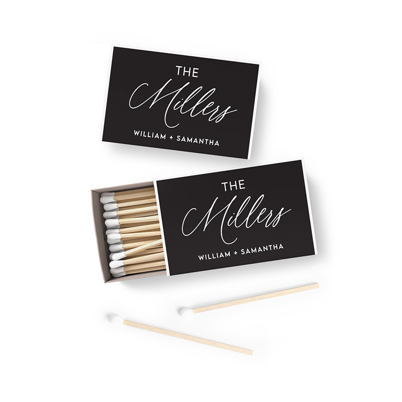 50/100PCS Personalized Matchbo - مراجعة Personalised Candle Label وسعره