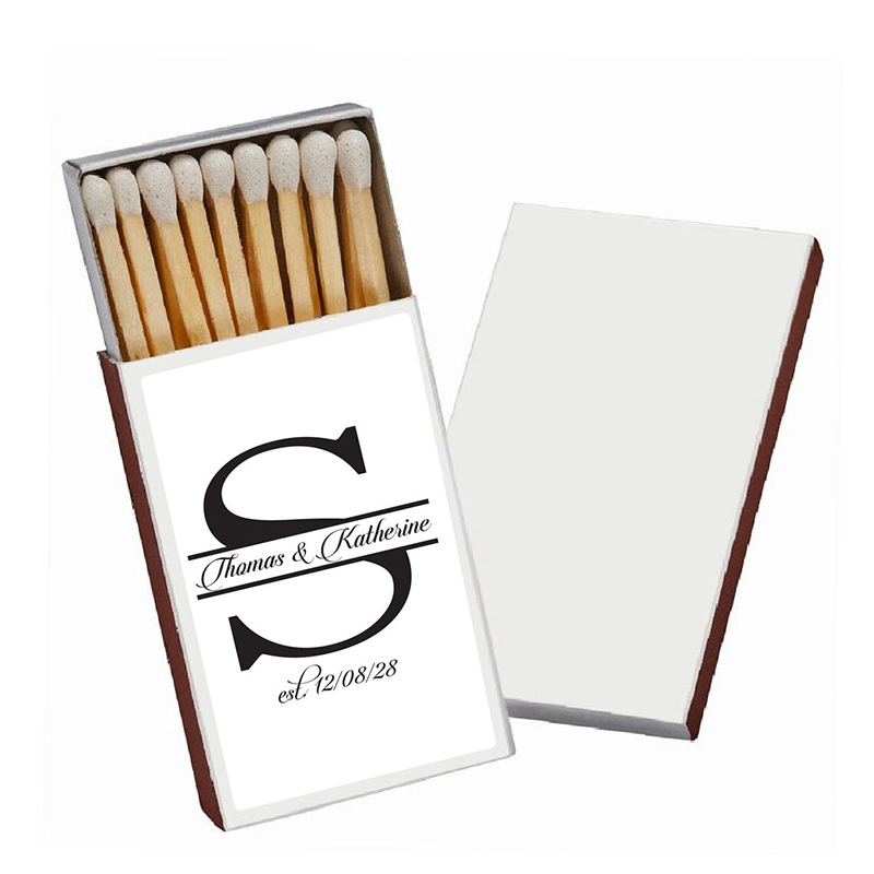50/100PCS Personalized Matchbo - مراجعة Personalised Candle Label وسعره