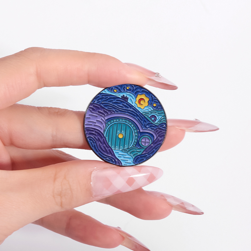 Night Sky Oil Painting Enamel  - مراجعة Custom Night Sky وسعره