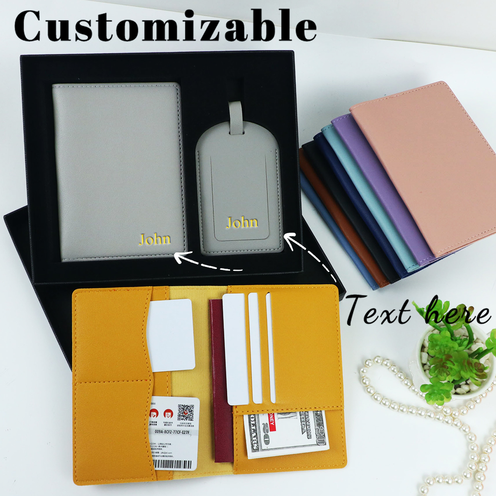 Customized name PU leather pas - مراجعة Personalized Name Box وسعره
