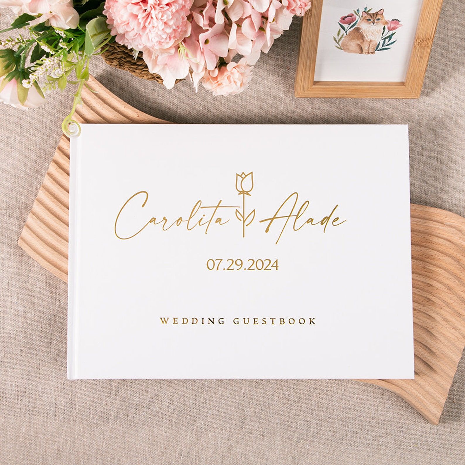 Custom Wedding Guestbook Perso - مراجعة Custom Photo Book وسعره