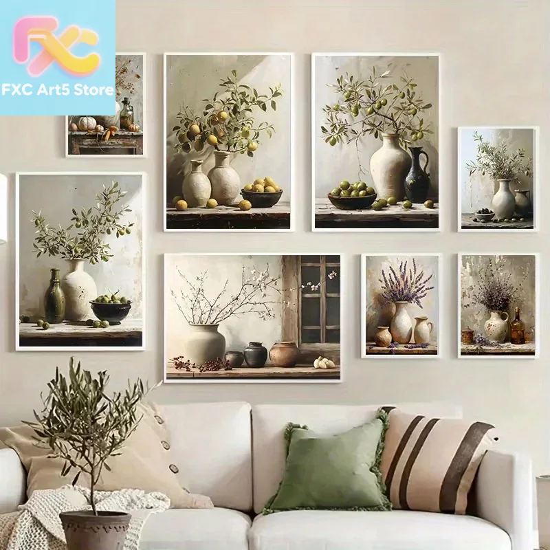 1pc frameless 1pc  Retro Still - مراجعة Family Tree Print وسعره